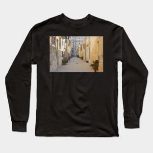 Old Street, Valletta, Malta Long Sleeve T-Shirt